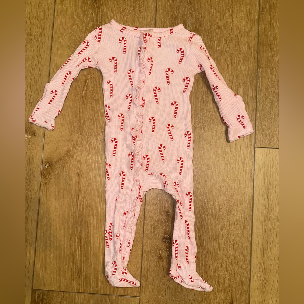 Spearmint baby candy cane onesie